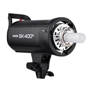 godox sk400ii professional compact 400ws studio flash strobe light built-in godox 2.4g wireless x system gn65 5600k with 150w modeling lamp for e-commerce product portrait lifestyle photography
