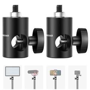 neewer rapid adapter convert with 1/4″ screw 2-pack, multi-functional light stand tip adapter — fit for studio monitor stand, camera mount, photo studio photography light stand — st12