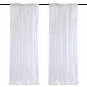 sequin curtains 2 panels white iridescent 2ftx8ft sequin photo backdrop sequin backdrop fabric background