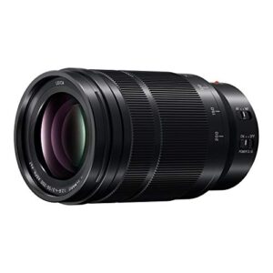 panasonic lumix professional 50-200mm camera lens, g leica dg vario-elmarit, f2.8-4.0 asph, dual i.s. 2.0 with power o.i.s, mirrorless micro four thirds, h-es50200 (black)