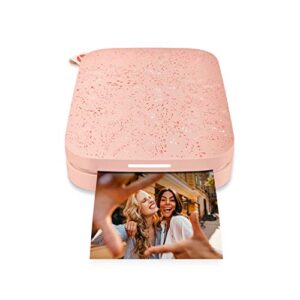 HP Sprocket Portable 2x3 Instant Color Photo Printer (Blush Pink) Starter Bundle