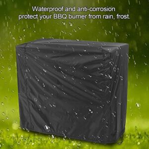 BBQ Cover, Asixx BBQ Cover, Waterproof BBQ Grill Cover or Outdoor Polyester Barbecue Covers, Garden Patio Grill Protector for Weber, Holland, Jenn Air, Brinkmann and Char Broil, Black(80x66x100cm)