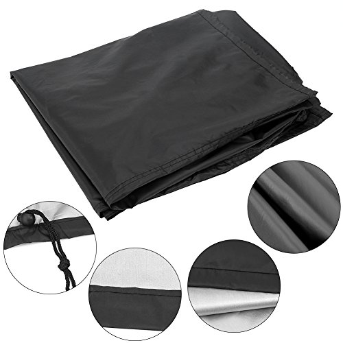 BBQ Cover, Asixx BBQ Cover, Waterproof BBQ Grill Cover or Outdoor Polyester Barbecue Covers, Garden Patio Grill Protector for Weber, Holland, Jenn Air, Brinkmann and Char Broil, Black(80x66x100cm)