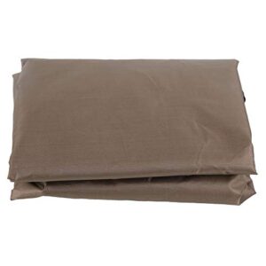 Swing Seat Cushion Cover Replacement, Waterproof Polyester Taffeta Fabric 3Seat Swing Chair Bench Cushion Cover Swing Hammock Protector for Garden Yard Park Outdoor 59.1x19.7x3.9in (Brown)