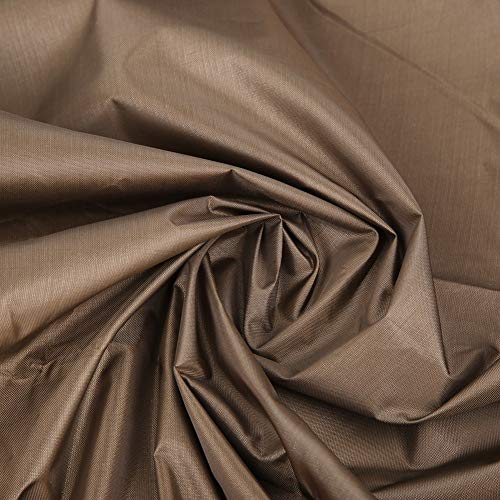 Swing Seat Cushion Cover Replacement, Waterproof Polyester Taffeta Fabric 3Seat Swing Chair Bench Cushion Cover Swing Hammock Protector for Garden Yard Park Outdoor 59.1x19.7x3.9in (Brown)