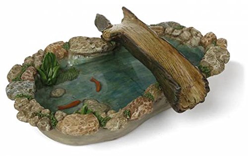 Tree Bridge Pond Miniature Fairy Garden Resin Figurine