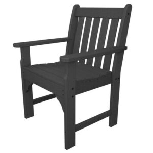 polywood® vineyard conversation chair, slate grey