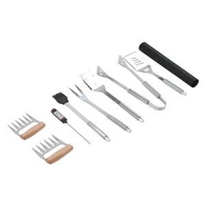 Garden kit 9Pcs Stainless Steel Grill Combination Set Portable BBQ Shovel Clamp Tools Set for Outdoor Camping