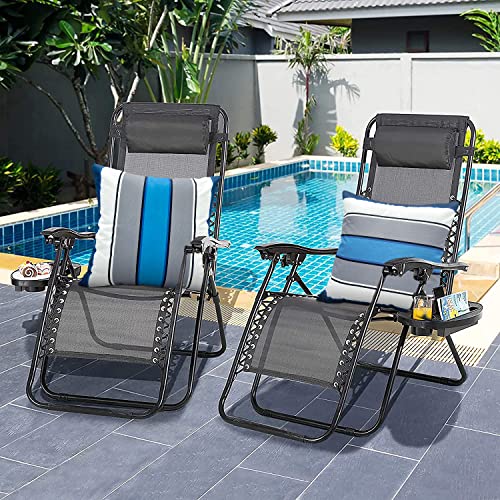 HYOPUO Set of 2 Outdoor Throw Pillow Covers, 18x18 Waterproof Farmhouse Stripes Pillow Covers, Outdoor Pillow Covers Decorative Cushion Covers for Furniture Patio Bench