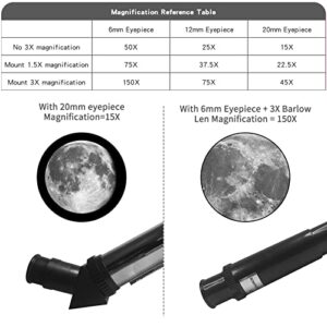 Telescope for Adults & Kids, 70mm Aperture Professional Astronomy Refractor Telescope for Beginners, 300mm Portable Refractor Telescope with AZ Mount, Phone Adapter & Wireless Remote (Orange)