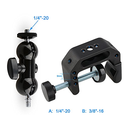 CAMVATE Camera Clamp Mount for DSLR Camera Led Video Light and Binoculars Holder Mount - 1122