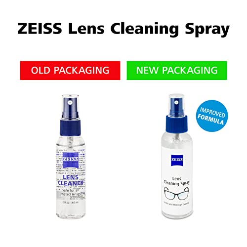 ZEISS 2oz Spray and Microfiber Lens Cleaner Care Kit for Coated Lenses, Binoculars, Scopes, Cameras, and Glasses