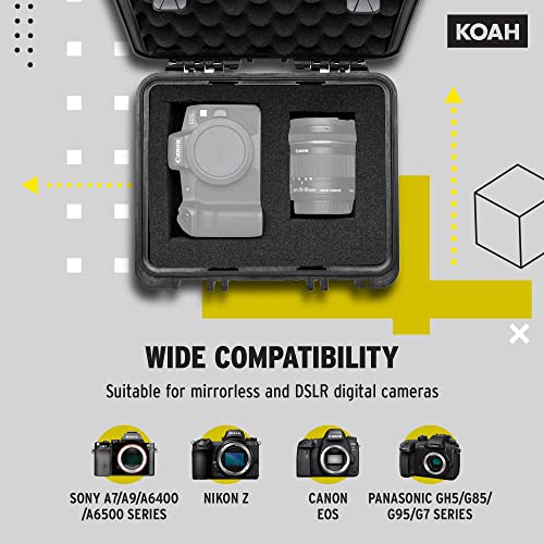 Knox Gear Koah Weatherproof Hard Case with Customizable Foam (10 x 9 x 7 Inch)