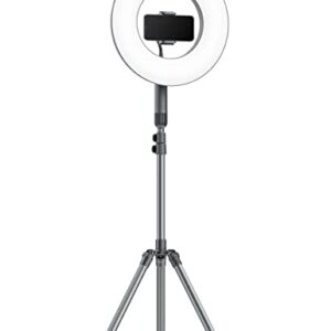 14" Selfie Ring Light, Ring Light with Stand Features 78" Extendable Tripod and 2 Phone Holders, Dimmable LED Ring Light for Makeup Studio Portrait YouTube Vlog Video Recording