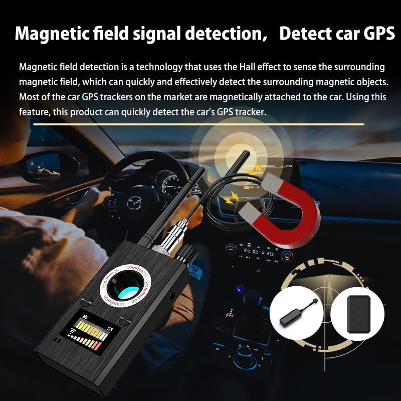 Hidden Devices Detector Anti Spy Detector Hidden Camera Detectors Bug Detector GPS Detector RF Signal Scanner Device Detector for GPS Tracker Listening Device Camera Finder