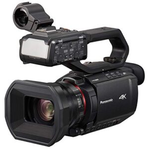 panasonic x2000 4k professional camcorder with 24x optical zoom, wifi hd live streaming, 3g sdi output and vw-hu1 detachable handle, hc-x2000 (usa black)