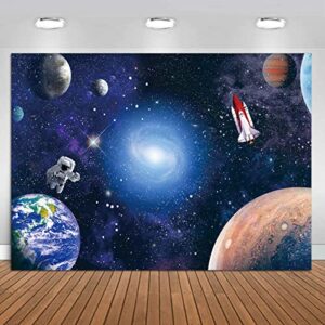 cgxins outer space backdrop for baby kids astronaut themed birthday party decoration 7x5ft universe galaxy stars newborn baby shower photo background photography
