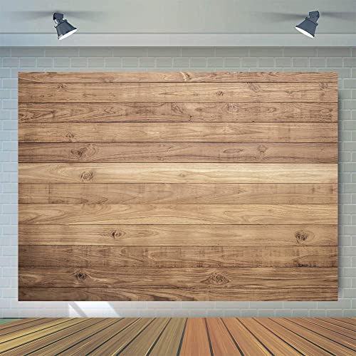 WOLADA 7x5FT Wood Backdrop for Party Wood Floor Backdrop Wood Backdrop Rustic Wood Backdrops for Photography Faux Wood Vinyl Backdrop Baby Shower Backdrops Wooden Backdrop Photo Studio Props 11789