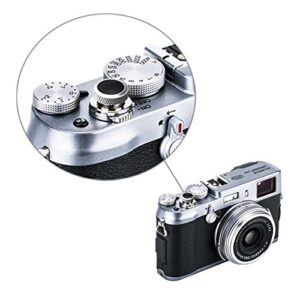 JJC Camera Soft Release Button, Shutter Button for Fuji Fujifilm X-T5 X-T4 X-T3 X-T30 X-T30 II X-T20 X-PRO3 X100V X100F X-E4 X-E3 Sony RX1R II RX10 IV III Leica M10 M9 Nikon Df F3