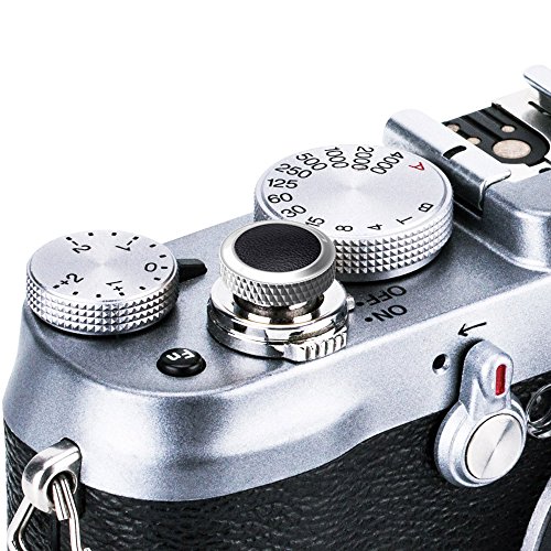 JJC Camera Soft Release Button, Shutter Button for Fuji Fujifilm X-T5 X-T4 X-T3 X-T30 X-T30 II X-T20 X-PRO3 X100V X100F X-E4 X-E3 Sony RX1R II RX10 IV III Leica M10 M9 Nikon Df F3