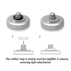 JJC Camera Soft Release Button, Shutter Button for Fuji Fujifilm X-T5 X-T4 X-T3 X-T30 X-T30 II X-T20 X-PRO3 X100V X100F X-E4 X-E3 Sony RX1R II RX10 IV III Leica M10 M9 Nikon Df F3