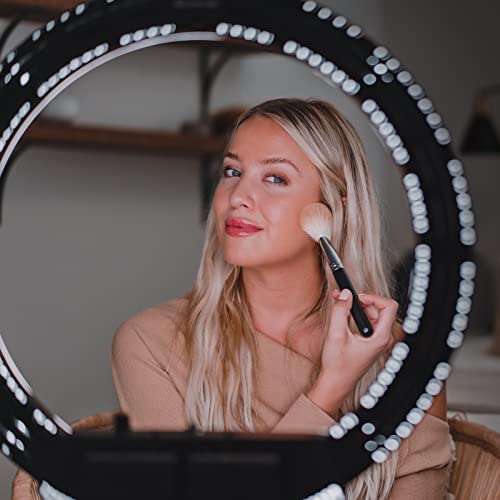 Lume Cube 18" Cordless Ring Light Kit for Smartphones and Cameras | Bicolor Light for YouTube Videos, Zoom, TikTok, Twitch, Streaming | Adjustable Color, Brightness, Carry Case & 6.5 ft Stand Included