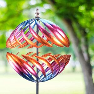 WONDER GARDEN 6.5FT Wind Spinner Metal Wind Sculpture Large Wind Spinners for Outdoor Garden Yard Lawn