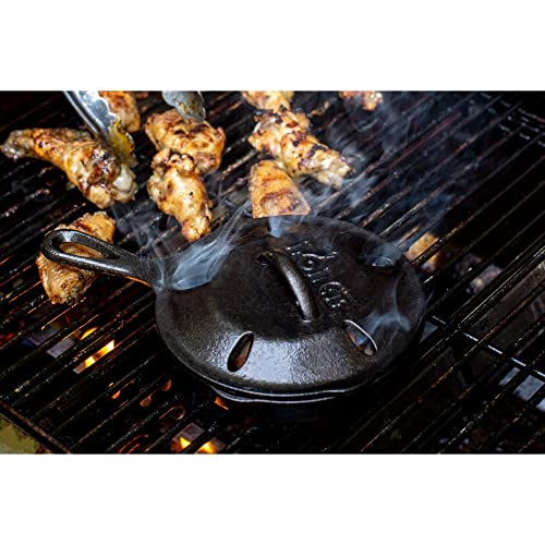 Lodge L3SMSK 6.5" Cast Iron Smoker Skillet, Black