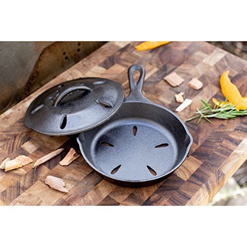 Lodge L3SMSK 6.5" Cast Iron Smoker Skillet, Black