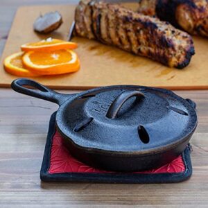 Lodge L3SMSK 6.5" Cast Iron Smoker Skillet, Black