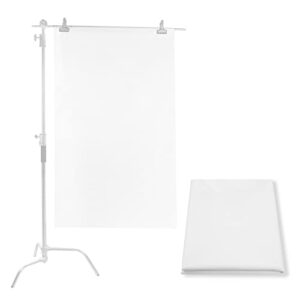 selens 1 yard x 67 inch / 1m x 1.7m diffusion fabric, nylon silk white seamless light modifier for photography lighting, softbox and light tents