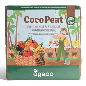 cocopeat brick 5 kg block for gardening & plants, expands into coco peat powder