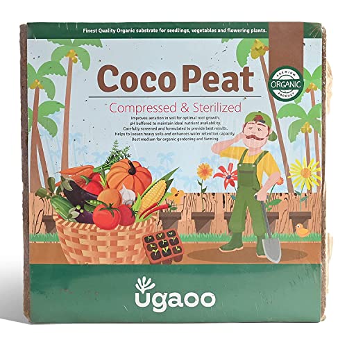 Cocopeat Brick 5 Kg Block for Gardening & Plants, Expands into Coco Peat Powder