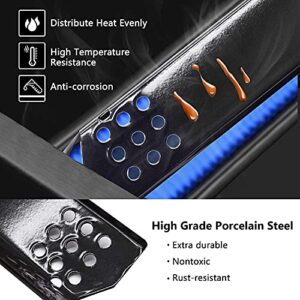 Criditpid Grill Heat Tent Plate Flame Tamer Compatible for Grill Master 720-0697 720-0737, Nexgrill 720-0830H 720-0783E 720-0830A 720-0830D, Porcelain Steel Burner Cover for Nexgrill 720-0830H