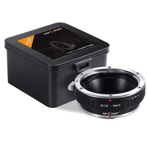 K&F Concept Lens Mount Adapter Compatible with Canon EOS (EF/EF-S) Mount Lens to M4/3（Micro Four Thirds） MFT Olympus Pen and Panasonic Lumix Cameras