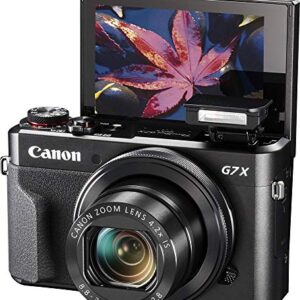 Canon PowerShot Digital Camera G7 X Mark II with Wi-Fi & NFC, LCD Screen, and 1-inch Sensor - (Black) 11 Piece Value Bundle