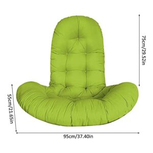 NEVAY Egg Chair Cushion Replacement, Cushions Hammock Chair Cushions Thick Nest Back Pillow for Outdoor Patio Garden Swing Chair Cushion Seat Pads(Color: Green)