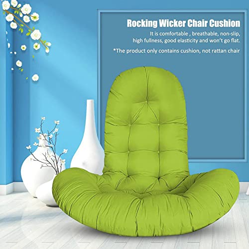 NEVAY Egg Chair Cushion Replacement, Cushions Hammock Chair Cushions Thick Nest Back Pillow for Outdoor Patio Garden Swing Chair Cushion Seat Pads(Color: Green)