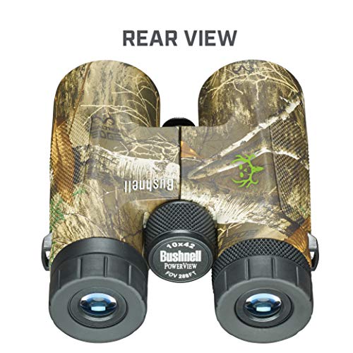 Bushnell Powerview 10x42 BoneCollector Binoculars, Adult Binoculars for All Purpose Use in Realtree Edge Camo