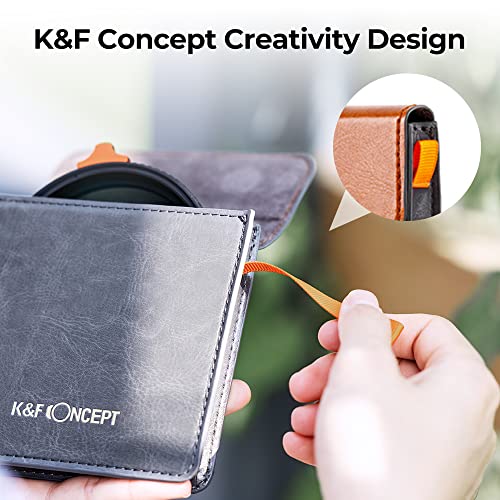 K&F Concept 77mm Putter Variable ND Filter ND2-ND400 (1-9 Stops) 28 Multi-Layer Coatings Import AGC Glass Adjustable Neutral Density Filter for Camera Lens (Nano-X Series)