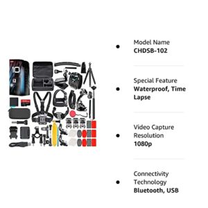 GoPro HERO10 (Hero 10) Black - Waterproof Action Camera with Front LCD and Touch Rear Screens, GP2 Engine, 5K HD Video, 23MP Photos, Live Streaming, 64GB Card and 50 Piece Accessory Kit - Bundle