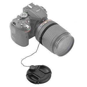 58mm Lens Cap Cover for Canon EF-S 18-55mm f/3.5-5.6 is II/STM/f/4-5.6 is STM Lens,Compatible for EOS Rebel T7 T6 T5 T8i T7i T6s T6i T5i 90d 80d 70d SL3 SL2 &More Lens for 58mm Filter Thread