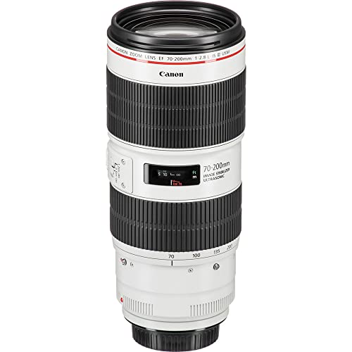 Canon EF 70-200mm f/2.8L is III USM Lens (3044C002) + Filter Kit + Cap Keeper + Cleaning Kit + More (Renewed)