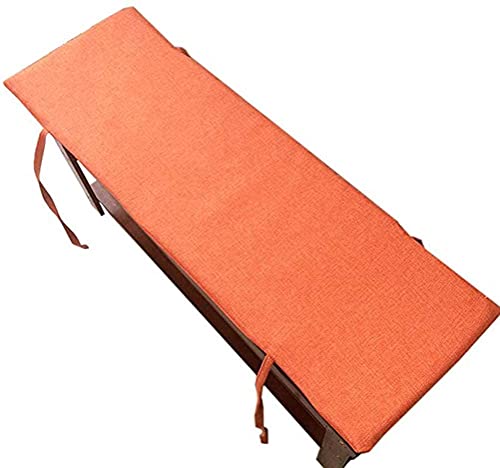 WanJing Indoor/Outdoor Bench Cushion with Tie,Patio Settee Seat Pad Soft Garden Wicker Loveseat Cushion 48 inch,Washable Replacement Mattress for Porch Swing/Fresco Bench/Dining Seat