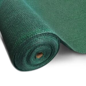 farm plastic supply – green shade cloth – 70% – (6′ x 10′) – mesh fabric for fence privacy screen, garden shade, mesh fence screening, shade cloth rolls, wind screen