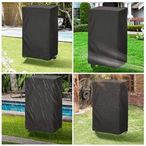 Yardwe Outdoor Furniture Covers Accessory Heavy- Outdoor Weather Resistant Barbecue Grill for Sun Storage Barbeque Protector Furniture Duty Garden BBQ Black Fabric Anti Cover Cloth Hibachi Grill