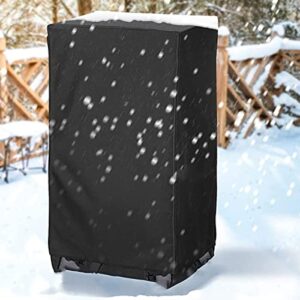 Yardwe Outdoor Furniture Covers Accessory Heavy- Outdoor Weather Resistant Barbecue Grill for Sun Storage Barbeque Protector Furniture Duty Garden BBQ Black Fabric Anti Cover Cloth Hibachi Grill