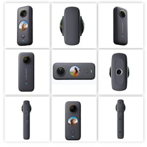 insta360 ONE X2 Waterproof Action Pocket Camera + SanDisk 64GB Extreme Memory Card + Handheld Monopod (extends to 43in) - Great Starter Bundle!, 5.7K