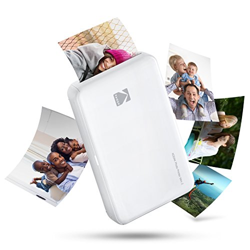 Zink Kodak Mini 2 HD Wireless Portable Mobile Instant Photo Printer, Print Social Media Photos, Premium Quality Full Color Prints – Compatible w/iOS & Android Devices (White)