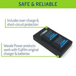 Wasabi Power NP-W126, NP-W126S Battery (2-Pack) Micro USB Dual Charger for Fuji X-T100, X-T200, X100F, X100V, X-S10, X-A5, X-A10, X-E4, X-Pro2, X-Pro3, X-T1, X-T2, X-T3, X-T10, X-T20, X-T30, X-T30 II